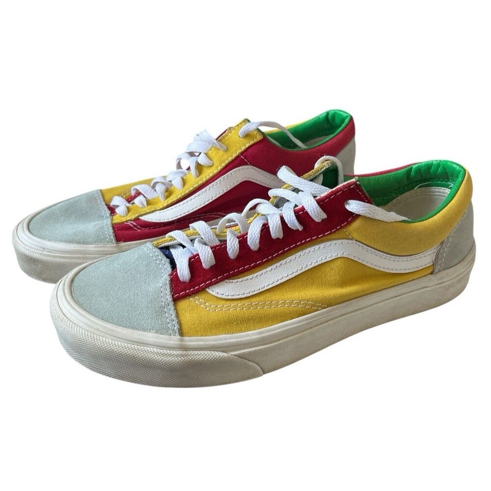 Vans Style 36 Sunshine Women's Low Top Multi Color Suede Canvas Skate Size 10